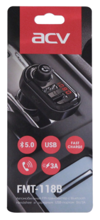 ACV FMT-118B FM-трансмиттер (Bluetooth/USB)