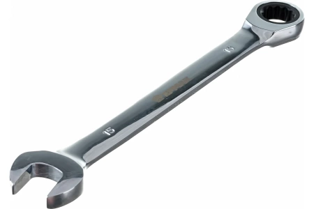 Ключ комбинированный трещоточный Ермак 15мм