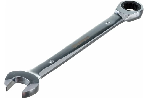 Ключ комбинированный трещоточный Ермак 15мм