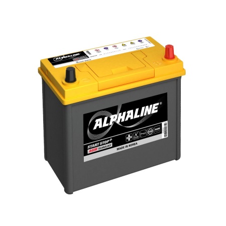 Alphaline AGM AX S46B24L 45Ач 370А аккумулятор автомобильный