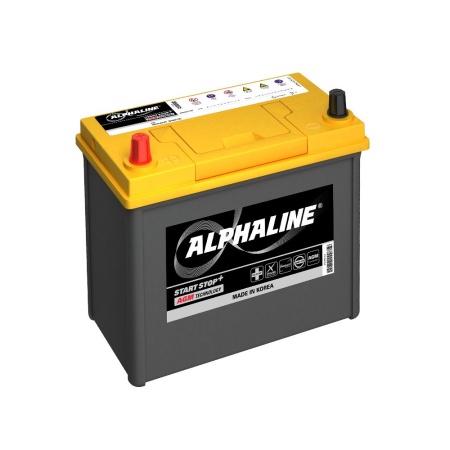 Alphaline AGM AX S46B24R 45Ач 370А аккумулятор автомобильный