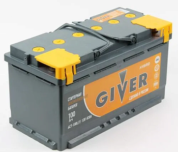 GIVER HYBRID 6CT -100.0 100Ач 820А аккумулятор автомобильный GIVER HYBRID 6CT -100.0 100Ач 820А аккумулятор автомобильный