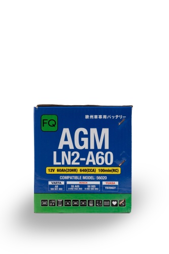 Аккумулятор FQ AGM LN2-A60 ёмк.60 Ач. п.т. 640 а