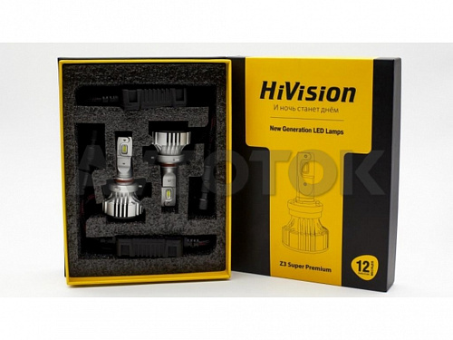 Лампа светодиодная "HiVision" Headlight Z3 Super Premium (HB3/H10/9005,6000K)