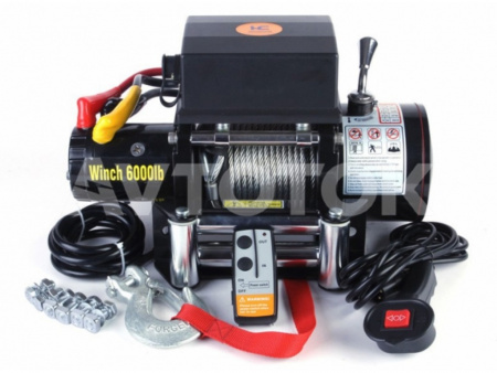 Лебедка автомобильная Electric Winch 12v 6000LBS.