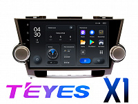 Штатная магнитола Toyota Highlander 2007 - 2013 (без верха) TEYES X1 DSP Android