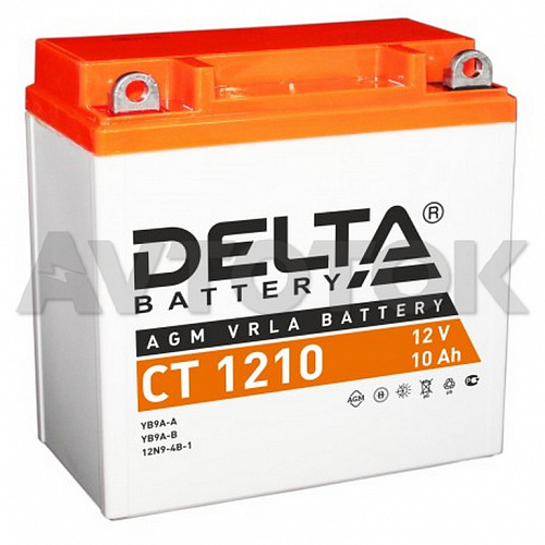 Аккумулятор Delta CT1210 емк.10А/ч; п.т.100А