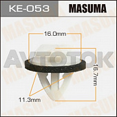 Клипса автомобильная (автокрепёж) Masuma 053-KE