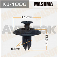 Клипса автомобильная (автокрепёж) Masuma 1006-KJ