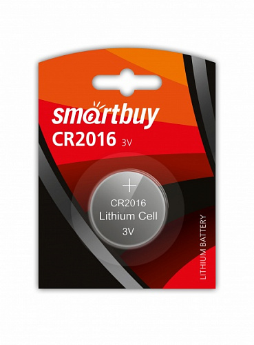 Батарейка Smartbuy CR2016/1B (12/720) (SBBL-2016-1B)