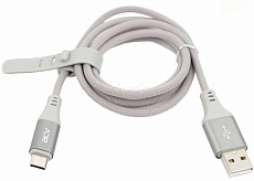 Кабель ACV USB-CD1SL USB > Type-C/2.4A/1 m/серебристый