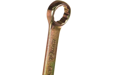 СИБРТЕХ ключ комбинированный 19мм (желтый цинк) 