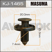 Клипса автомобильная (автокрепёж) Masuma 1465-KJ