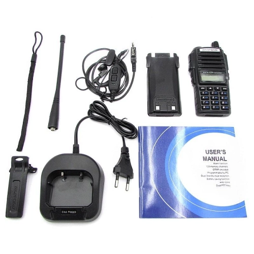 Baofeng UV-828 рация двудиапазонная 65-520 MHz 2800 mAh (черная)