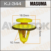 Клипса автомобильная (автокрепёж) Masuma 344-KJ