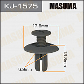Клипса автомобильная (автокрепёж) Masuma 1575-KJ