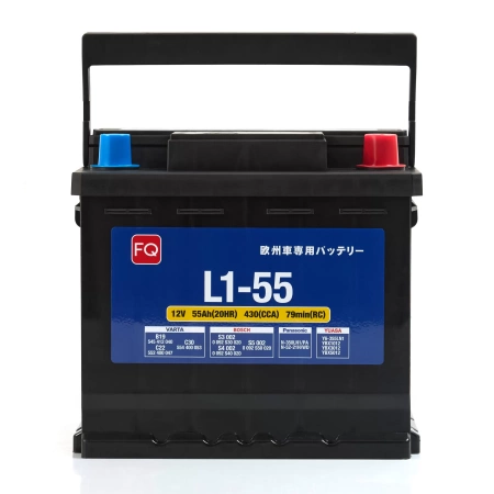 Фото аккумулятор fq l1-55 ёмк.55 ач. п.т. 430 а Аккумулятор FQ L1-55 ёмк.55 Ач. п.т. 430 а