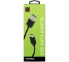 Кабель SMARTBUY USB MicroUSB, 0.15 м, 3А, черный