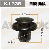 Клипса автомобильная (автокрепёж) Masuma 338-KJ
