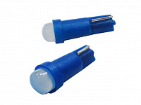 Светодиодная лампа 12V Т5 (W2,0*4,6d) синяя, 1 SMD 5050 диод без цоколя