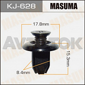 Клипса автомобильная (автокрепёж) Masuma 628-KJ