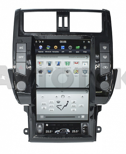 Штатная магнитола в стиле Tesla Toyota Land Cruiser Prado 150 (2008-2013) Android (поддержка кругового обзора) CF-3194