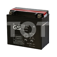 Аккумулятор GS GTX20L-BS (YTX20L-BS) емк.18,9А/ч п.т. 270а