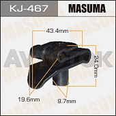 Клипса автомобильная (автокрепёж) Masuma 467-KJ