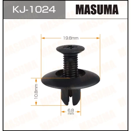 Клипса автомобильная (автокрепёж) Masuma 1024-KJ