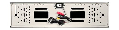 Рамка номерного знака LED с камерой (Белый) 