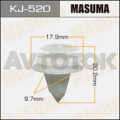 Клипса автомобильная (автокрепёж) Masuma 520-KJ