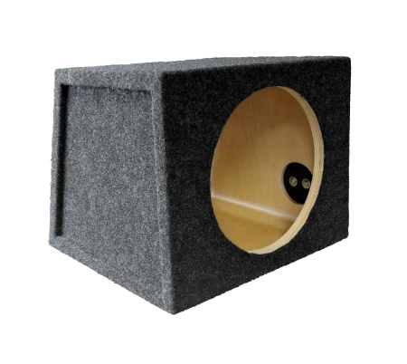 Корпус для сабвуфера BOX-101ДСП графит (3Я 10" наклон 21 л. ДСП)