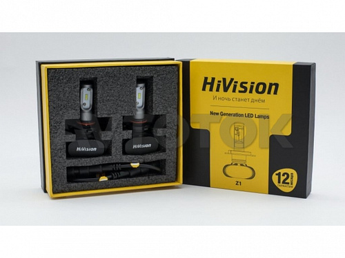 Лампа светодиодная "HiVision" Headlight Z1 PRO (HB3/H10/9005,6000K)