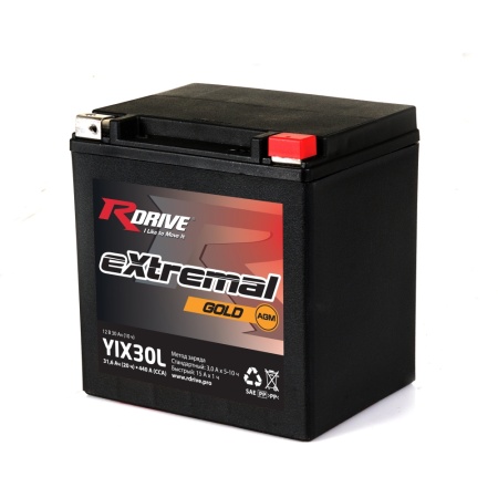 Аккумулятор Rdrive eXtremal Gold YIX30L-BS 31,6Ач 440а