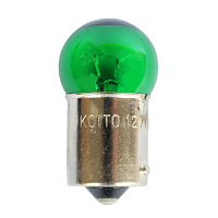 Лампа Koito 12V 10W G18 (зеленый)