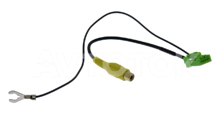 Адаптер для подключения новой видеокамеры на штатную магнитолу Honda (зеленый разъем)