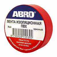 Изолента термостойкая (красный) ABRO