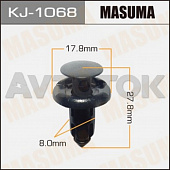 Клипса автомобильная (автокрепёж) Masuma 1068-KJ