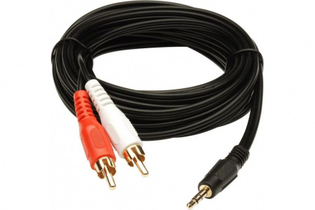 Кабель AUX AURA RCA-J034 миниджек угл 3.5/3.5, 1 метр