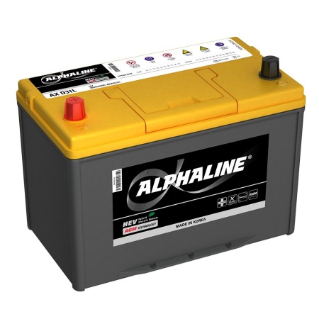 Alphaline AGM AX S115D31R 90Ач 800a аккумулятор автомобильный