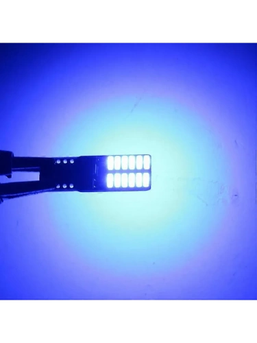 Фото комплект светодиодных ламп t10-4014-24smd canbus 6500k голубой лёд Комплект светодиодных ламп T10-4014-24SMD Canbus 6500k Голубой лёд