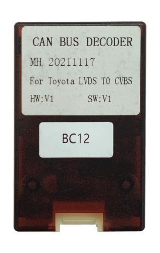 Адаптер c GVIF на CVBS Toyota, Lexus 2005+ BC12 (подключения штатных камер к новой магнитоле)