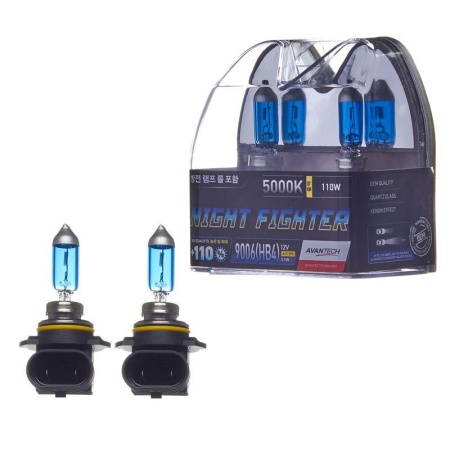 Лампа Avantech 9006 HB4 12V 55W (110W) 5000k 2шт
