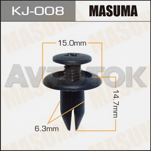 Клипса автомобильная (автокрепёж) Masuma 008-KJ