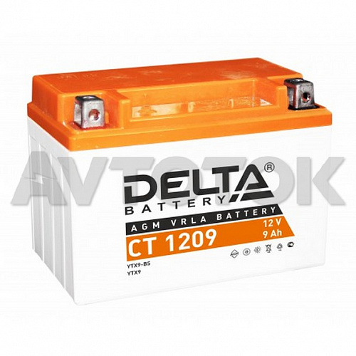 Аккумулятор Delta CT1209 емк.9А/ч; п.т.135А