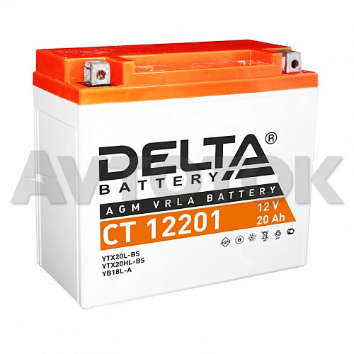 Аккумулятор Delta CT12201 емк.20А/ч; п.т.270А