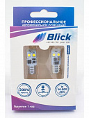 Лампа светодиодная Blick T10(W5W)-2FT10-O Желтый 2шт