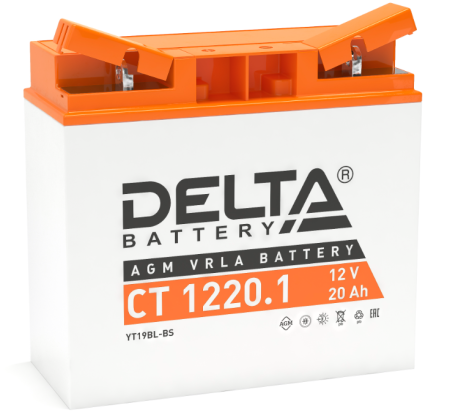 Аккумулятор Delta CT1220,1 20Ач; 260А