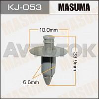 Клипса автомобильная (автокрепёж) Masuma 053-KJ