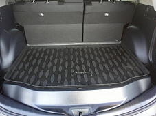 Коврик в багажник TOYOTA RAV4 2005-2012, кросс.  (полиуретан, серый), шт.